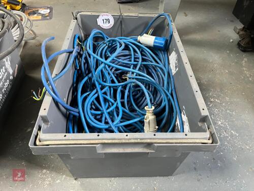 QTY OF 3-PIN 240V EXTENSION LEADS (179)