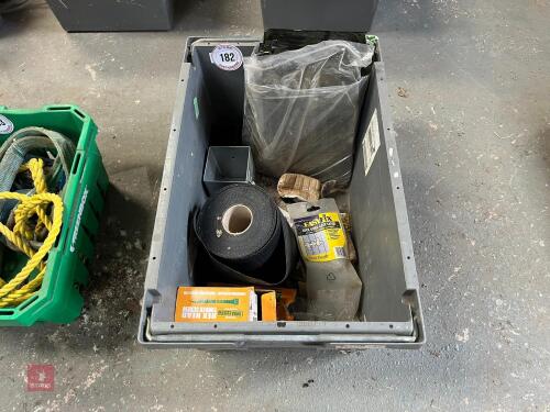BOX OF TIMBER FENCING MATERIALS (182)