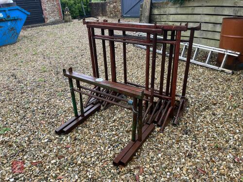 13 ASSORTED WORK TRESTLES (306)