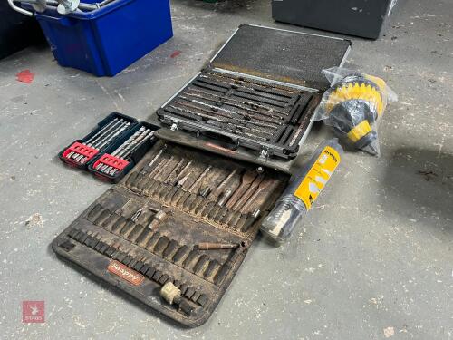 VARIOUS DRILL BITS ETC (196)