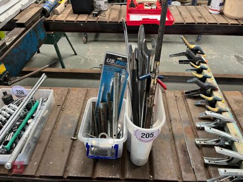 QTY OF SPANNERS/ PUNCHERS ETC