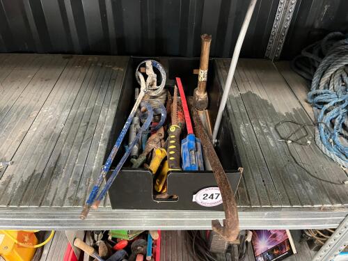 BOX OF HAND TOOLS (247)