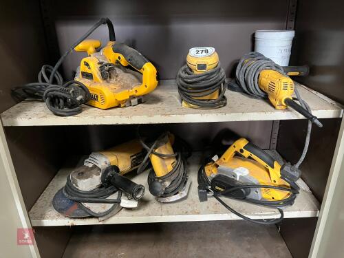 6 240V DEWALT TOOLS (279)