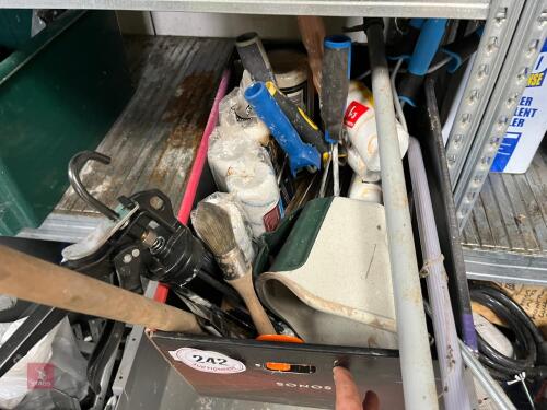 BOX OF PAINTING EQUIPMENT (242)