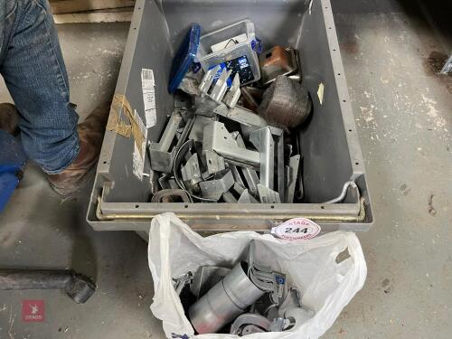 BOX OF ROOFING BRACKETS ETC (244)