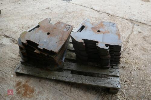 15 X 45 KG MF FRONT TRACTOR WEIGHTS