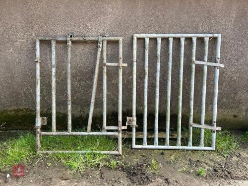 2 GALVANISED BULL GATES