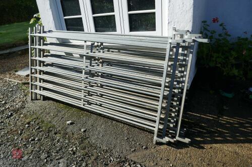 7 GALVANISED 6' SHEEP HURDLES