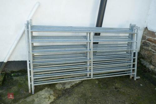 6 GALVANISED 6' SHEEP HURDLES