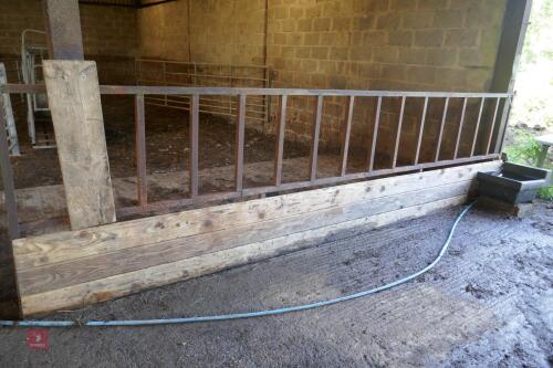 16' METAL CATTLE FEED BARRIER