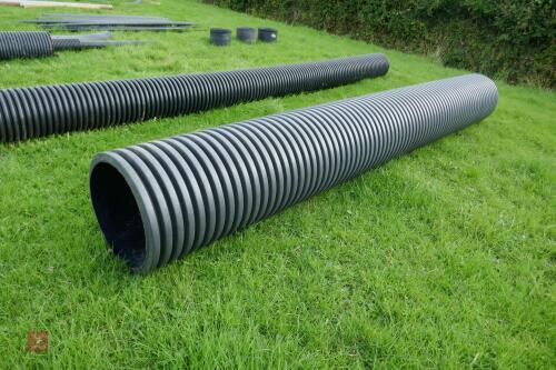 4M BLACK PLASTIC DRAIN PIPE