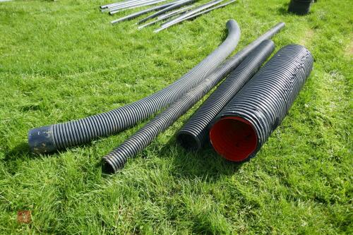 4 MIXED PLASTIC DRAIN PIPES