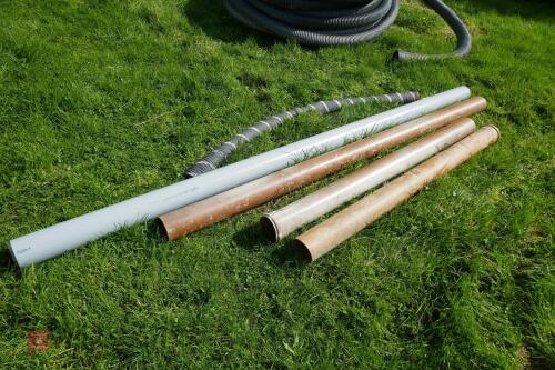 4 MIXED PLASTIC PIPES
