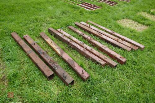 9 METAL POSTS