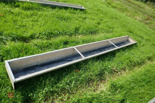 GALVANISED 9' GROUND FEED TROUGH
