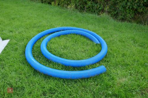 QTY BLUE PERFORATED DRAIN PIPE