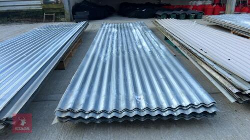 20 X 13' SHEETS OF CORRUGATED TIN