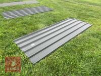 8 X 8' SHEETS OF BOX PROFILE TIN