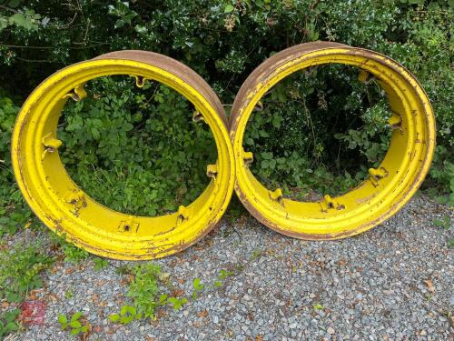 2 X JD FRONT TRACTOR RIMS