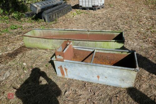2 GALVANISED WATER TROUGHS