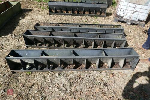3 X 7' PLASTIC PIG FEEDERS