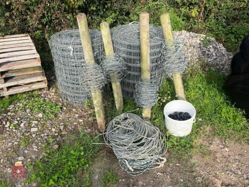 150M OF STOCK & BARBED WIRE