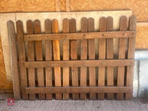 2 X 6' WOODEN TAILGATES