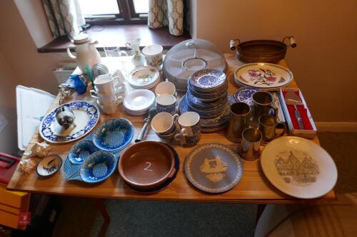 LARGE QTY OF PLATES, DISHES ETC