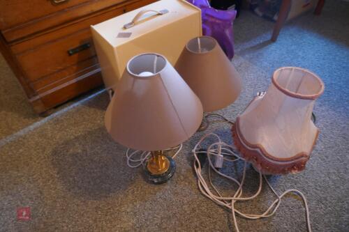 3 ELECTRIC LAMPS