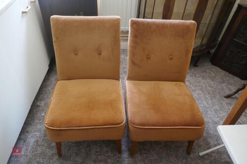 2 MATCHING BEDROOM CHAIRS