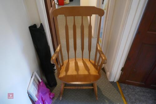LARGE PINE ROCKING CHAIR