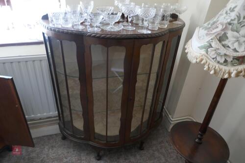 GLASS FRONTED DISPLAY CABINET