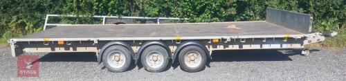 2017 IFOR WILLIAMS 187 FLATBED TRAILER