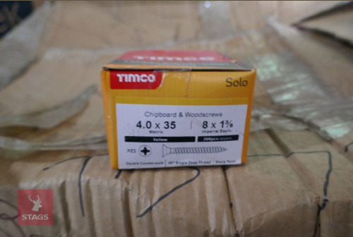 LARGE QTY OF WOOD SCREWS