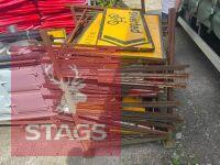 STILLAGE OF ROAD SIGNS