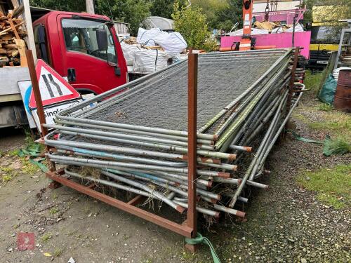 20+ HERRAS FENCING PANNELS & STILLAGE