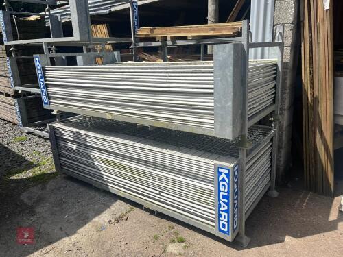 LARGE 2.7M X 1.3M GALVANISED STILLAGE