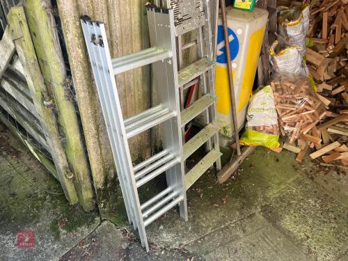 3 ALUMINIUM LADDERS