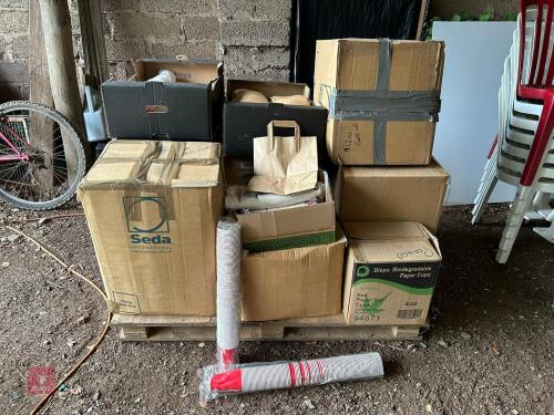 LARGE QTY OF COMPOSTABLE GOODS