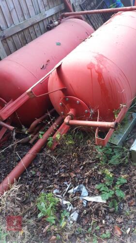 2 LARGE COMPRESSOR TANKS