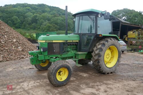 1987 JOHN DEERE 2450 2WD TRACTOR