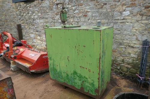 CASTROL 900 LITRE METAL OIL STORAGE TANK