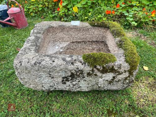 RECTANGULAR GRANITE TROUGH/PLANTER (81)