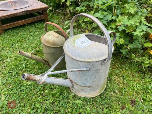PAIR OF VINTAGE WATERING CANS (84)