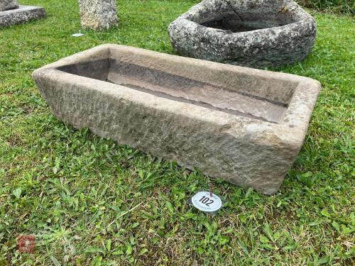 80CM STONE TROUGH/ PLANTER (102)