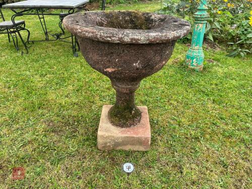 STONE URN PLANTER (129)