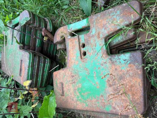 16 JOHN DEERE WAFER WEIGHTS
