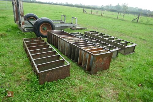 4 METAL WORKSHOP SHELVING UNITS
