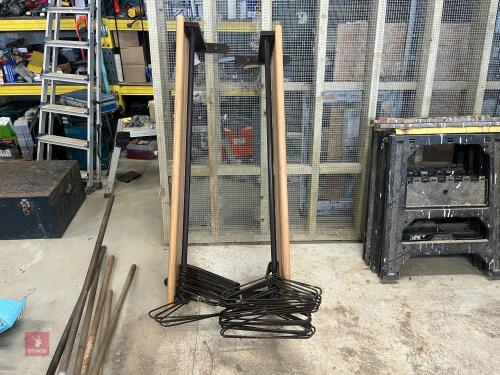 PAIR OF COAT HANGER RAILS