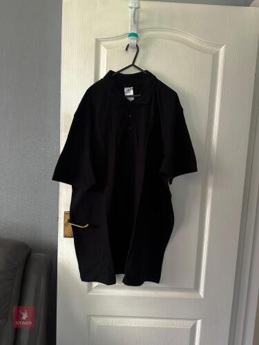 5 XL BLACK POLO SHIRTS